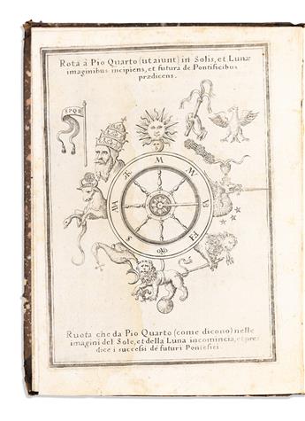 Joachim of Fiore (c. 1135-1202) Vaticinia, sive Prophetiae Abbatis Ioachimi & Anselmi Episcopi Marsicani./ Vaticinii overo Proetie dell